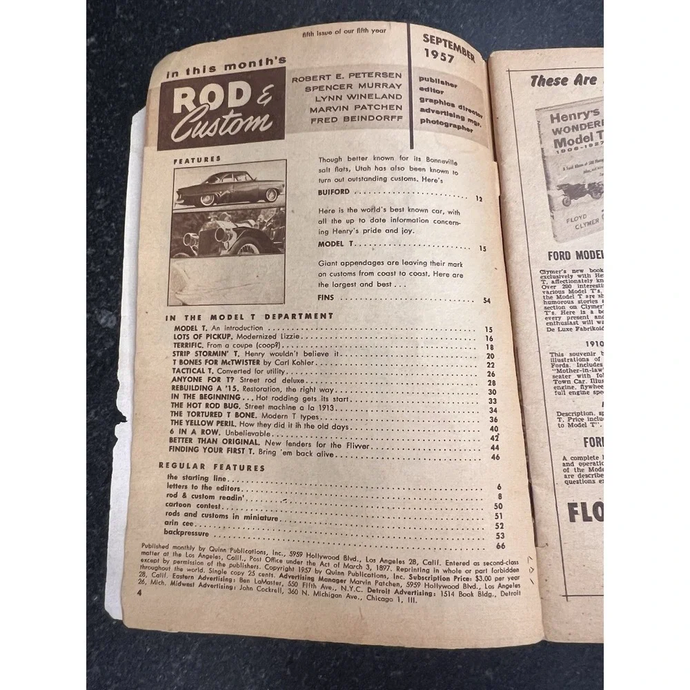 Vtg Hot Rod & Custom Car Magazine Lot 1957–1961‎ Custom Rodder, Rod & Custom